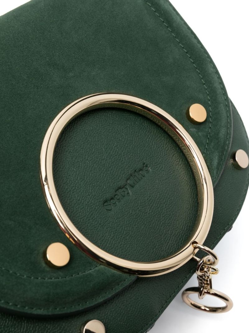 Green Mara Leather Cross Body Bag