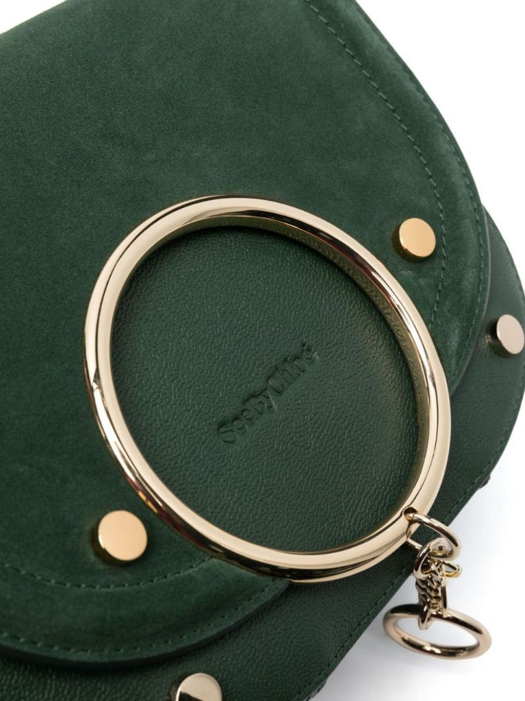 Green Mara Leather Cross Body Bag
