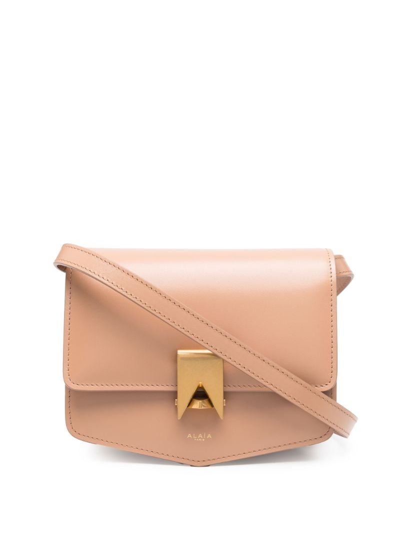Brown Le Papa Small Leather Shoulder Bag