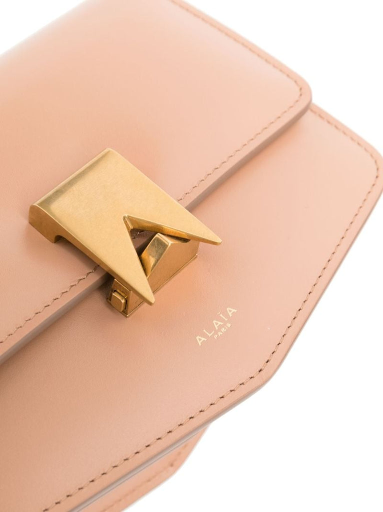 Brown Le Papa Small Leather Shoulder Bag