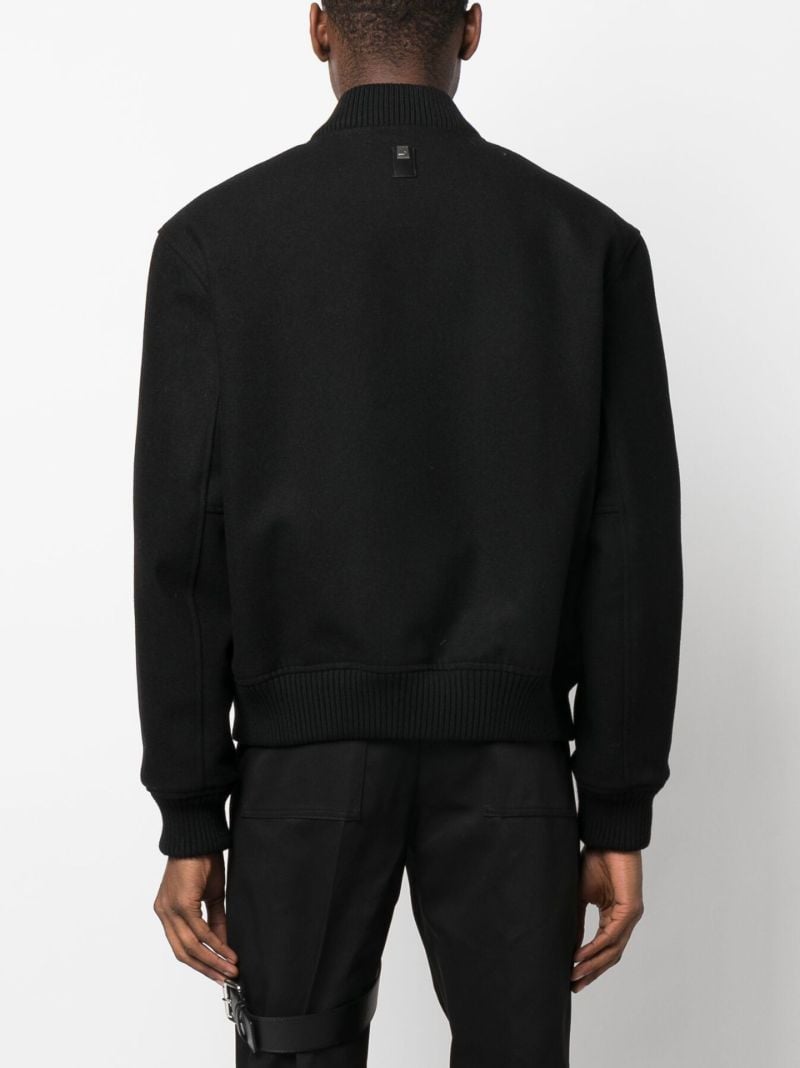 Black Logo Bomber Jacket