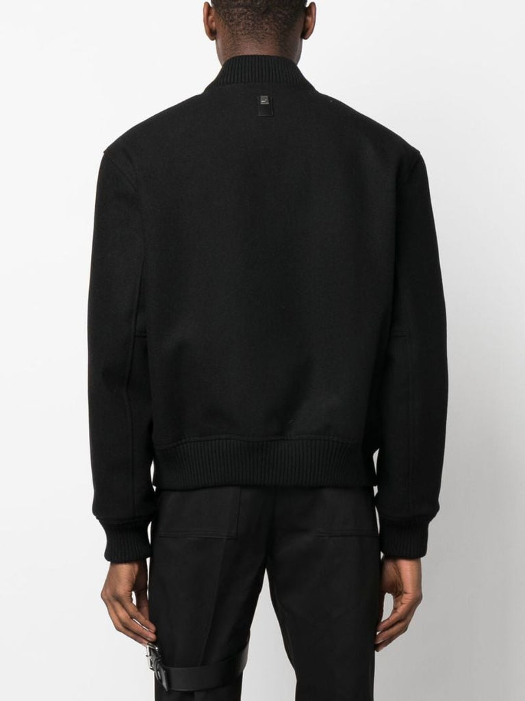 Black Logo Bomber Jacket
