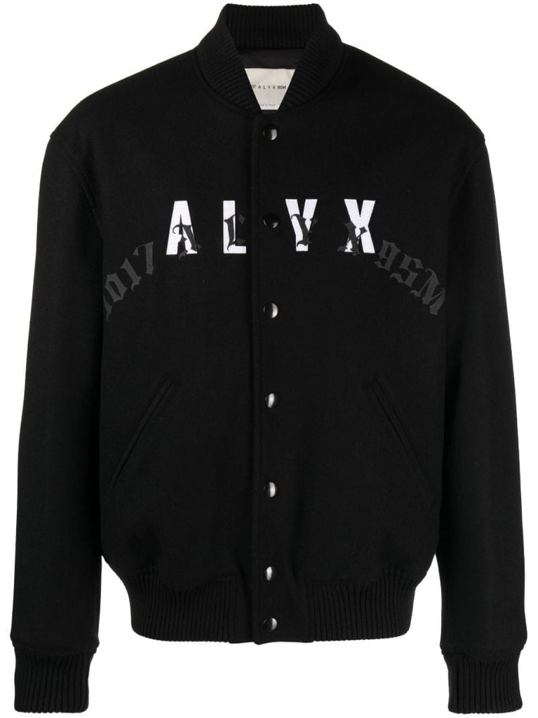 Black Logo Bomber Jacket