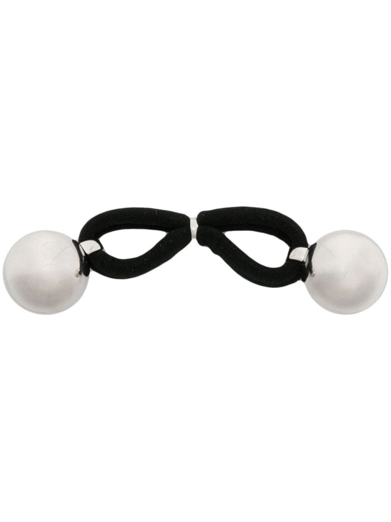 Black Ball Detail Hair Tie