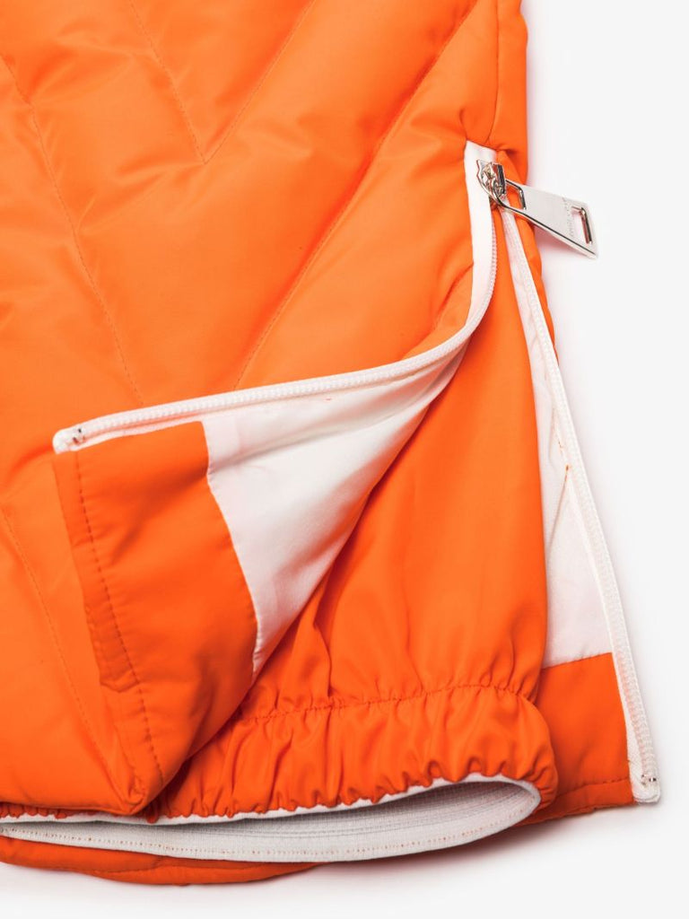 Orange Chevron Quilted Ski Trousers
