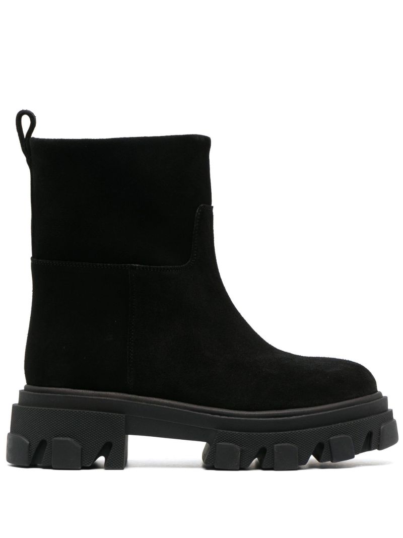 Black Gia 23 Suede Ankle Boots