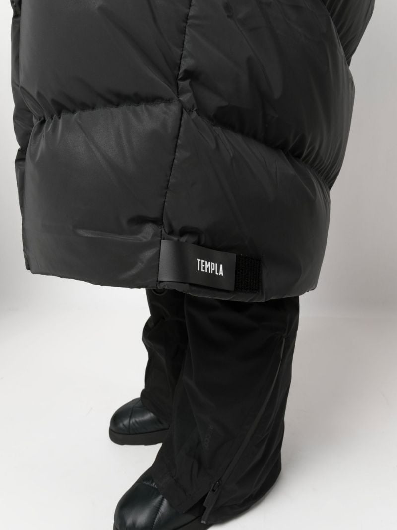 Black Kitty Wrap Puffer Coat