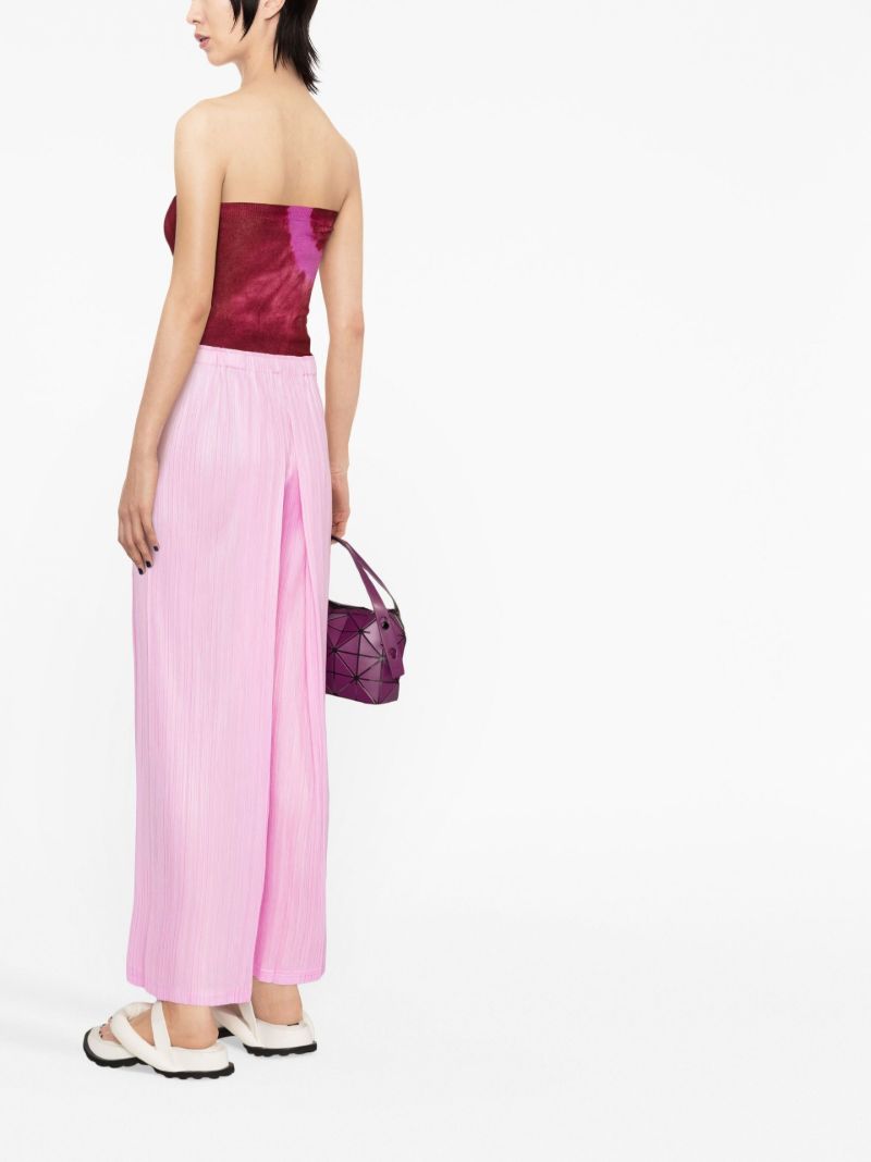 Pink Monthly Colors September PlissÃ_x0083_Â© Cropped Trousers