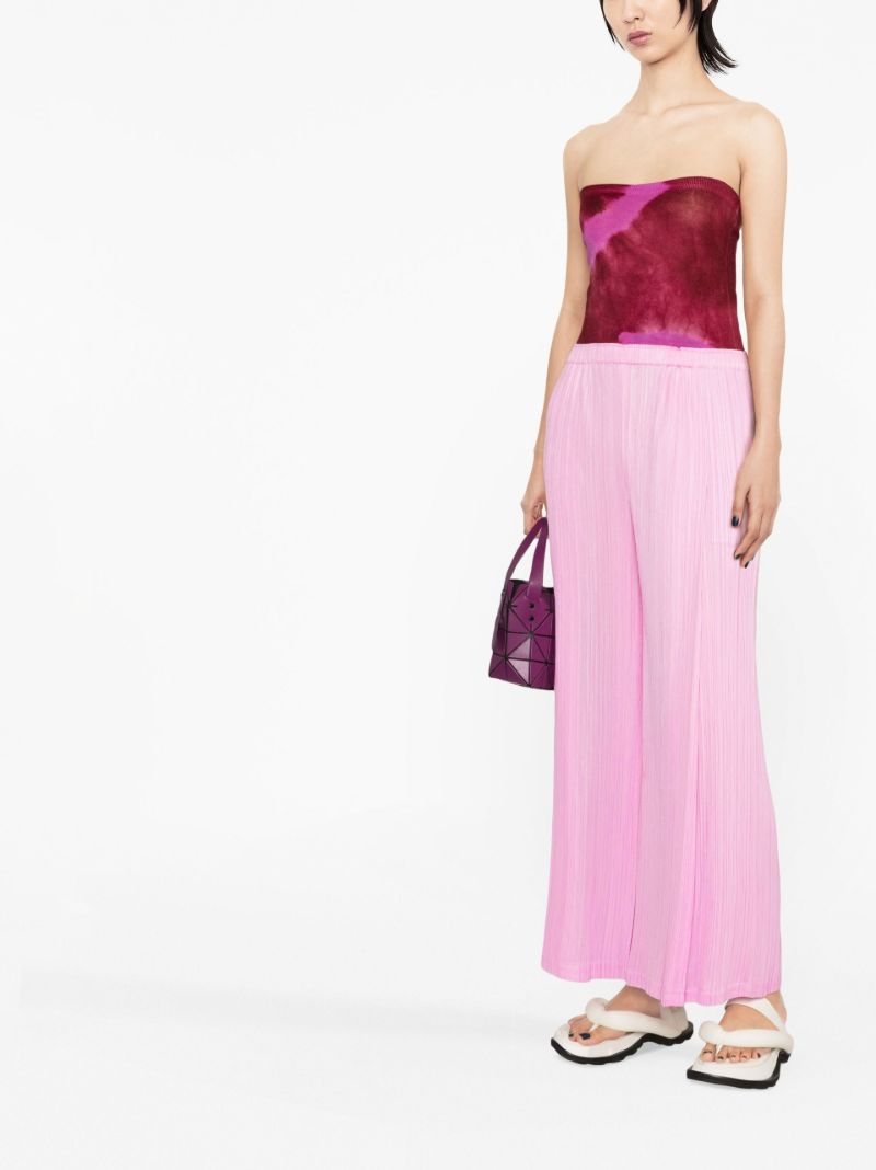 Pink Monthly Colors September PlissÃ_x0083_Â© Cropped Trousers