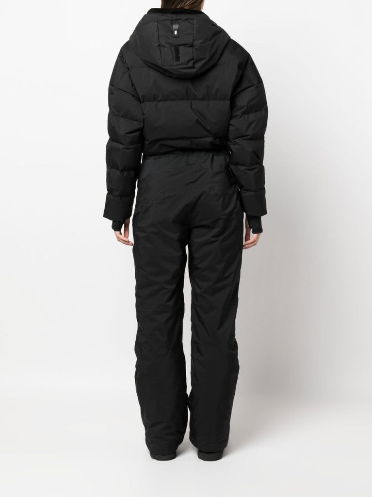 Black Belted Waist Ski Suit