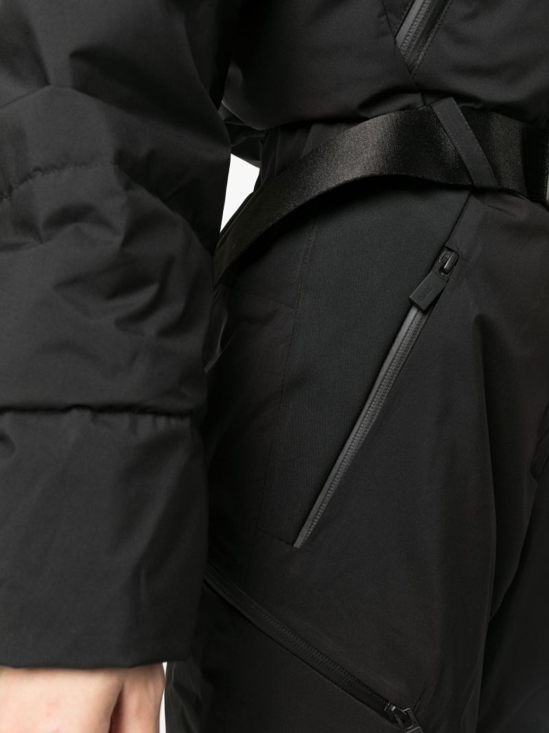 Black Belted Waist Ski Suit