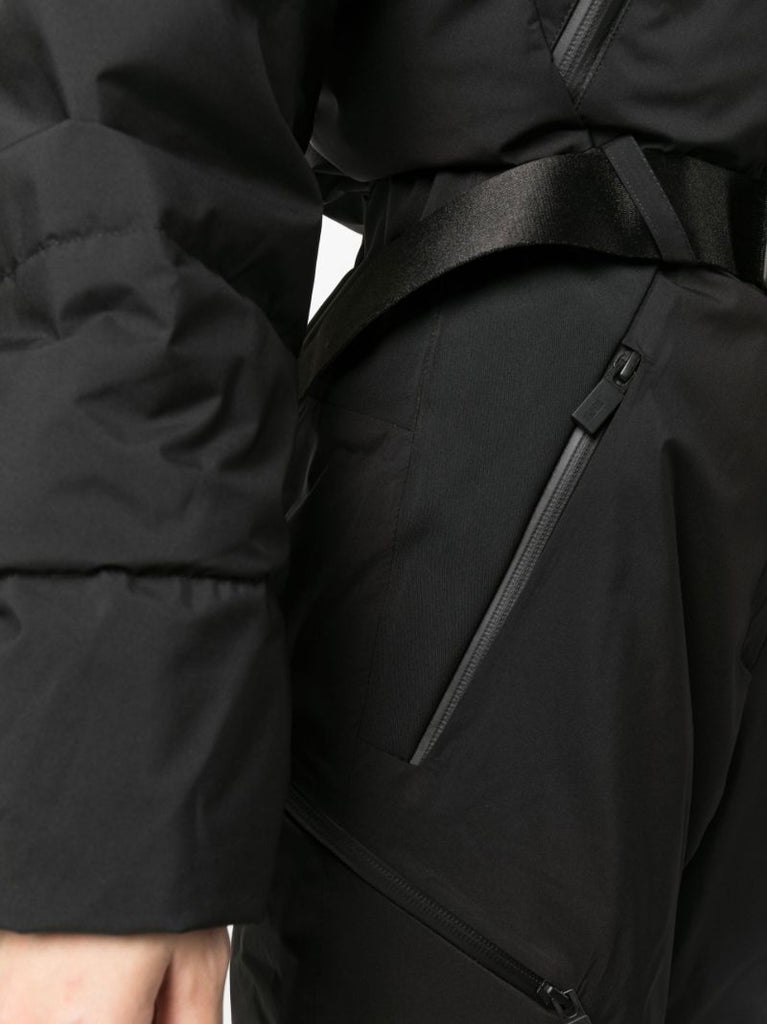 Black Belted Waist Ski Suit