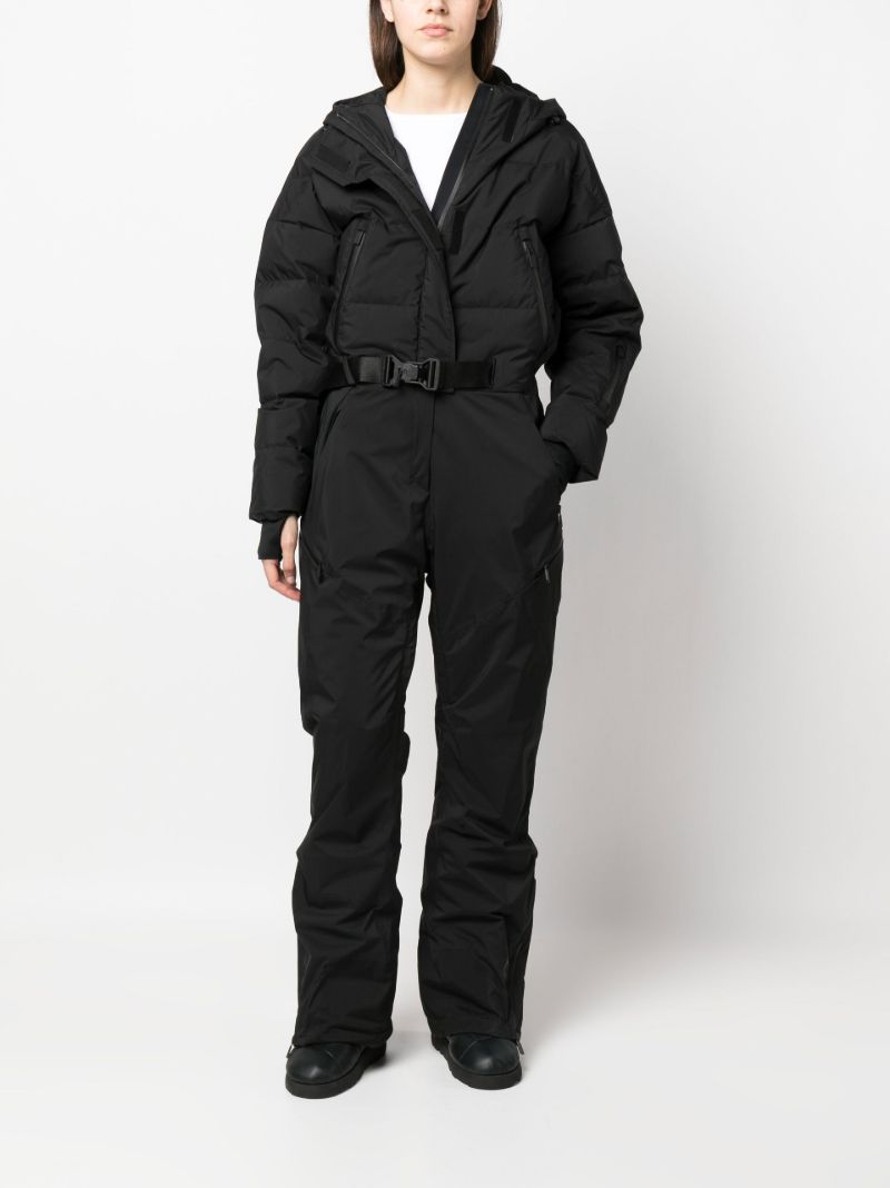 Black Belted Waist Ski Suit