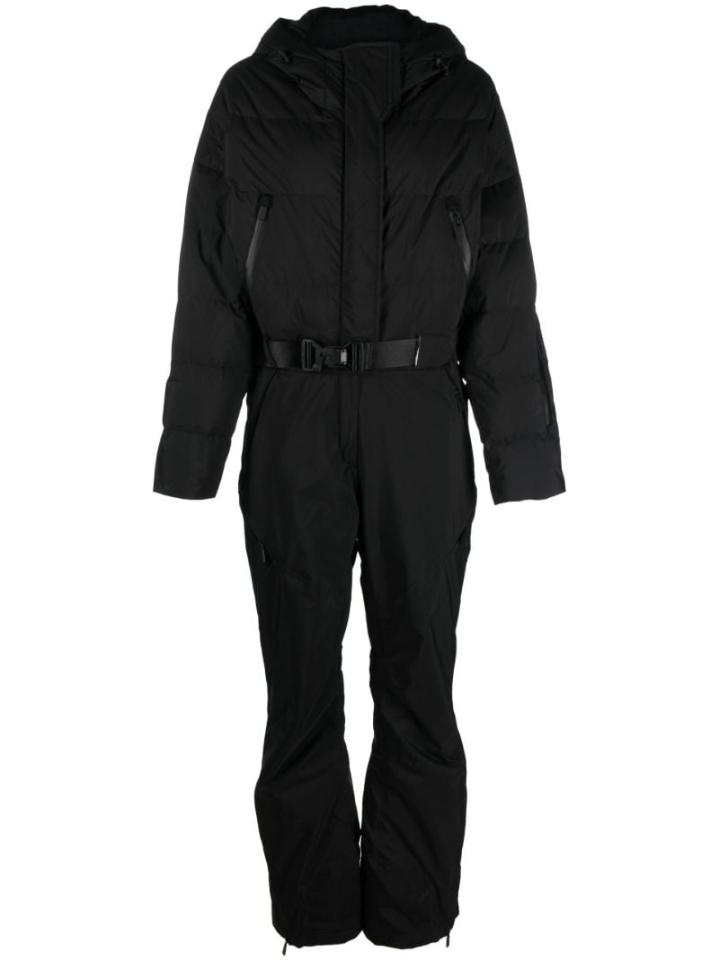 Black Belted Waist Ski Suit
