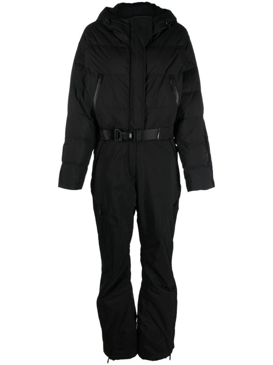 Black Belted Waist Ski Suit
