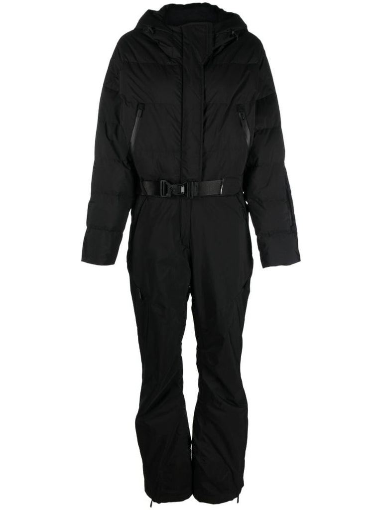 Black Belted Waist Ski Suit
