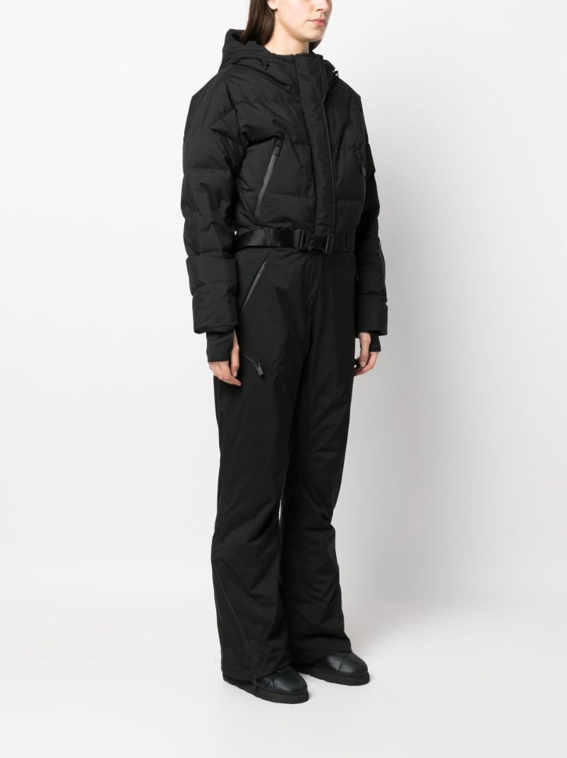 Black Belted Waist Ski Suit