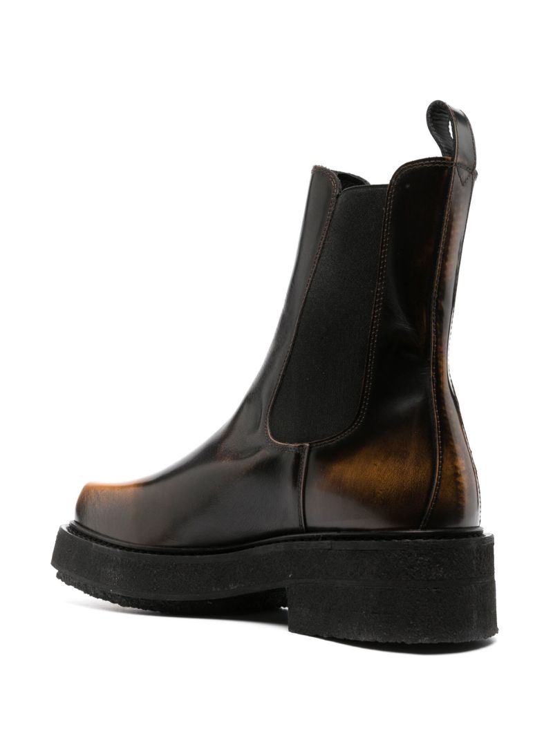 Black Ortega Ii Leather Chelsea Boots