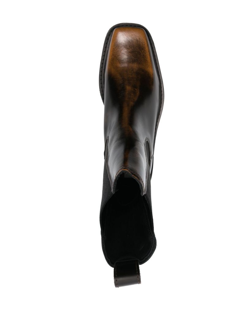 Black Ortega Ii Leather Chelsea Boots