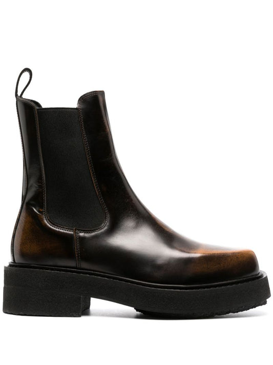 Black Ortega Ii Leather Chelsea Boots