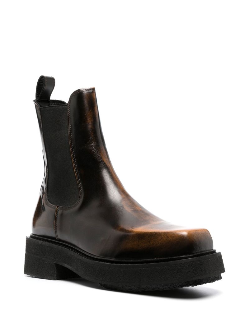 Black Ortega Ii Leather Chelsea Boots