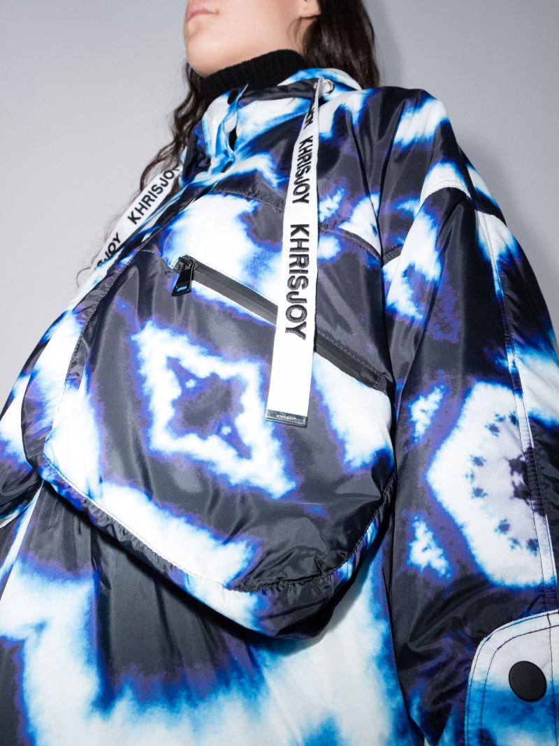 Blue Tie-dye Ski Jacket