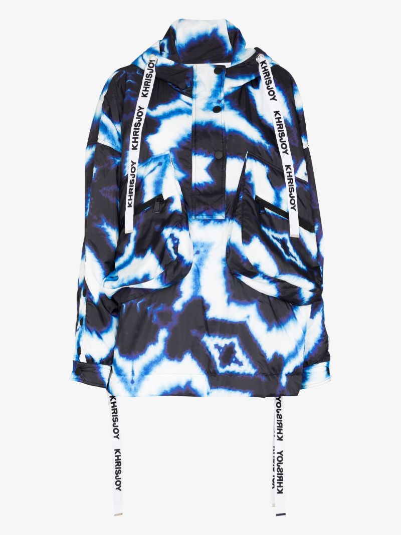 Blue Tie-dye Ski Jacket