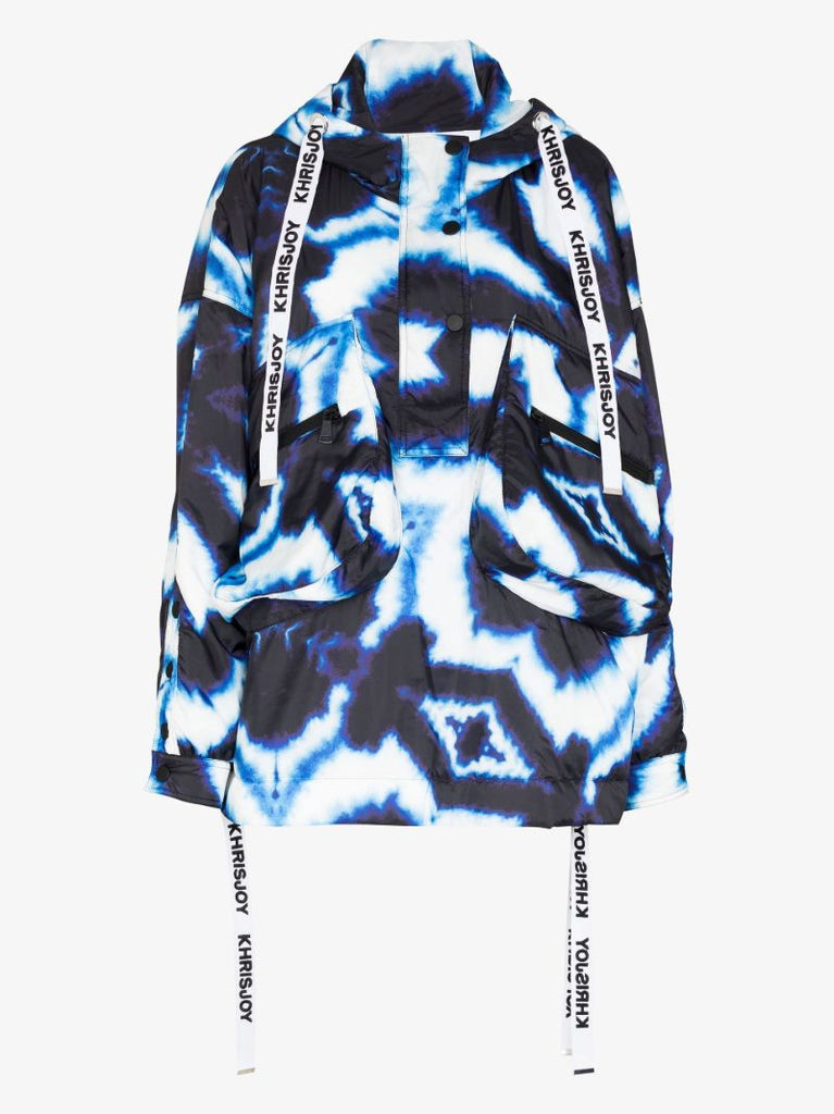 Blue Tie-dye Ski Jacket