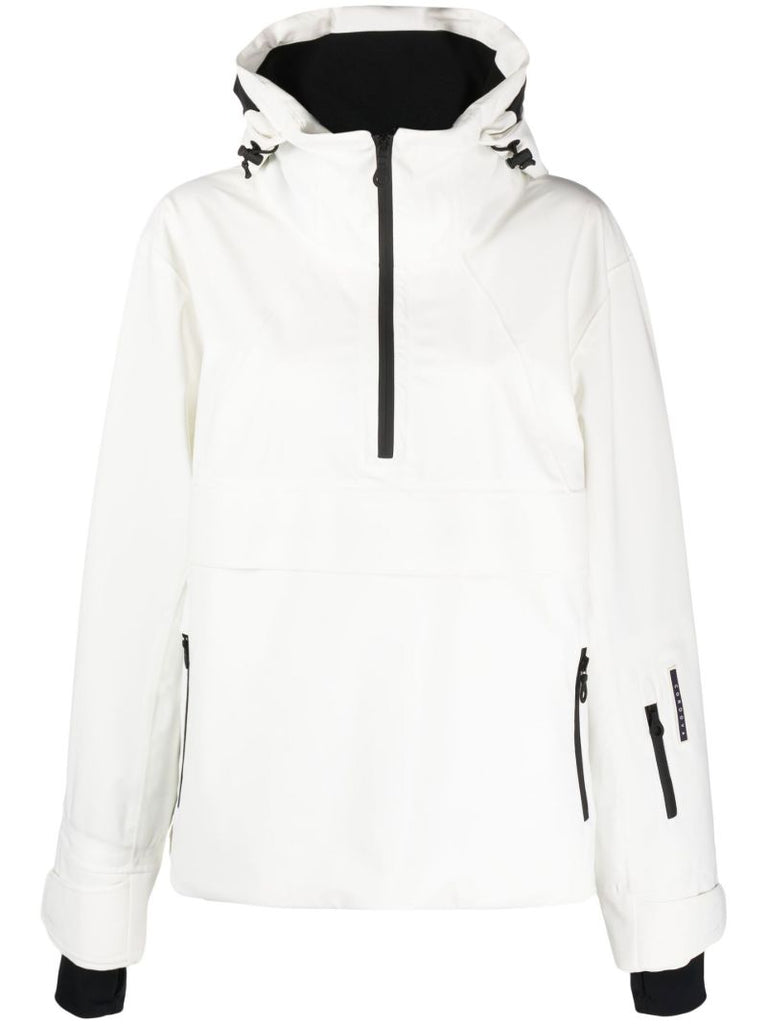 White Lhotse Hooded Ski Jacket