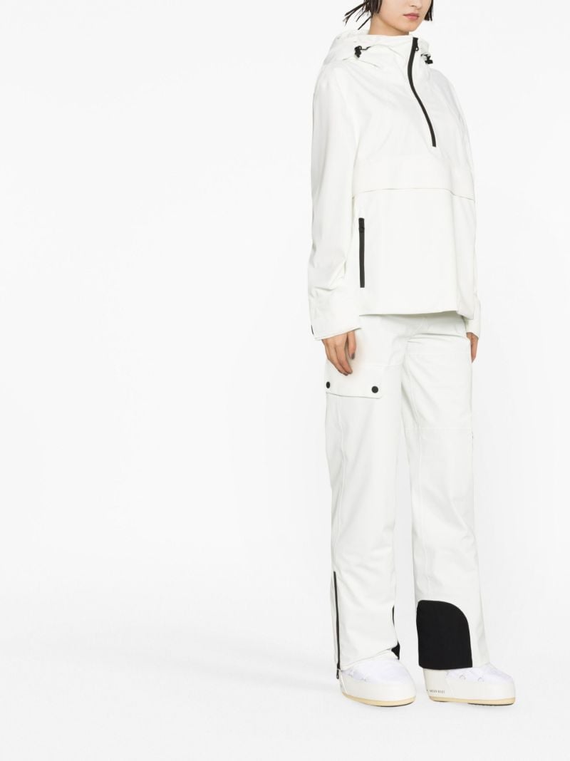 White Lhotse Hooded Ski Jacket