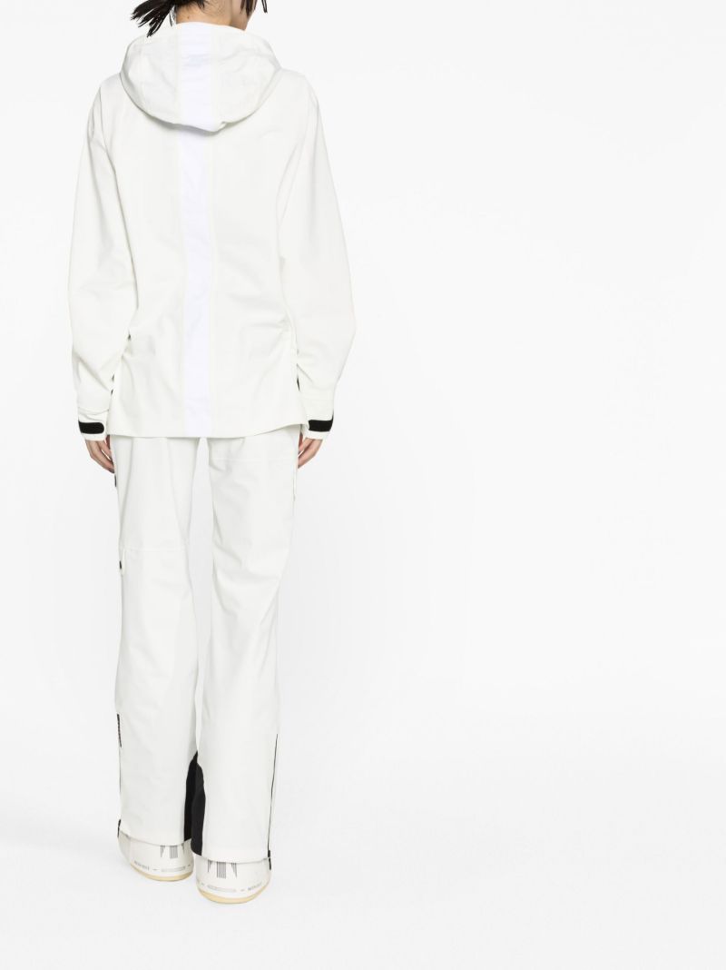 White Lhotse Hooded Ski Jacket