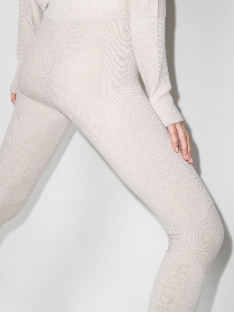 Neutral Knitted Ski Trousers