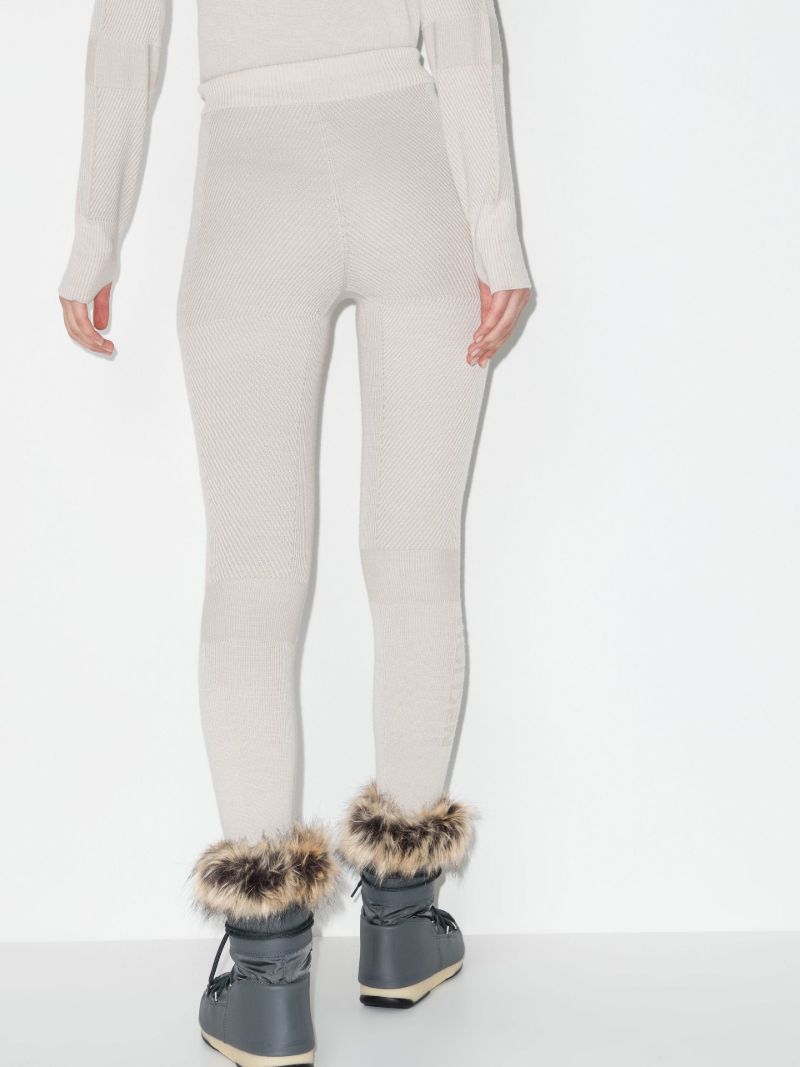 Neutral Knitted Ski Trousers