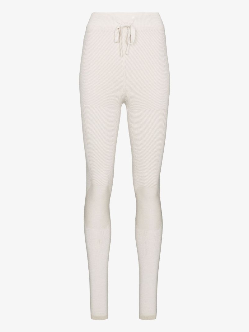 Neutral Knitted Ski Trousers