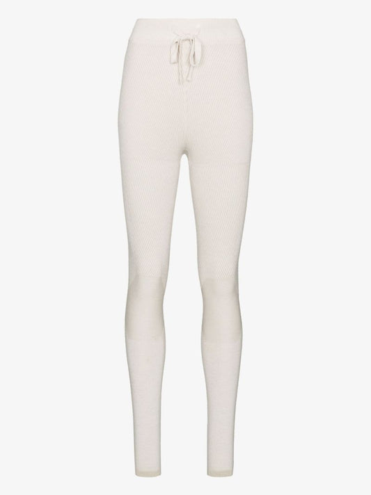 Neutral Knitted Ski Trousers