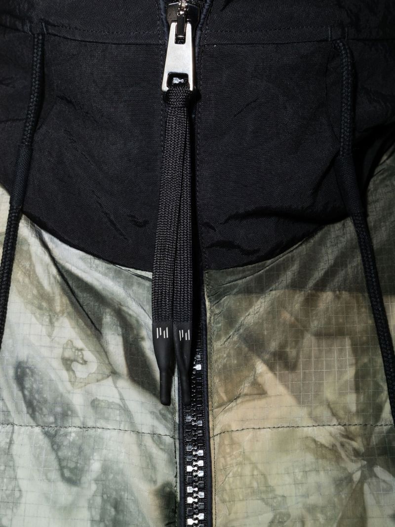 Grey Tie-dye Puffer Jacket