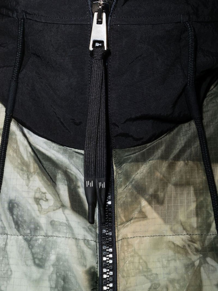 Grey Tie-dye Puffer Jacket