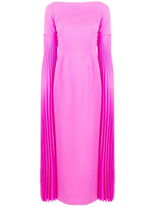 Pink Cape-effect Gown