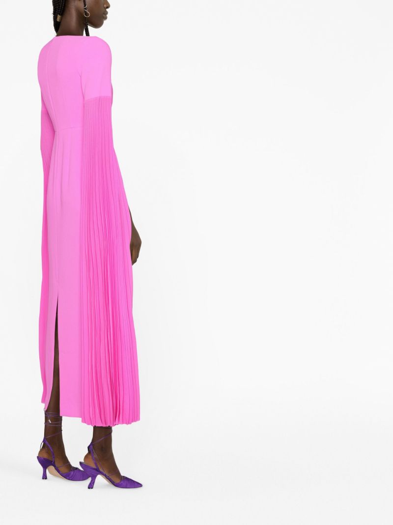 Pink Cape-effect Gown