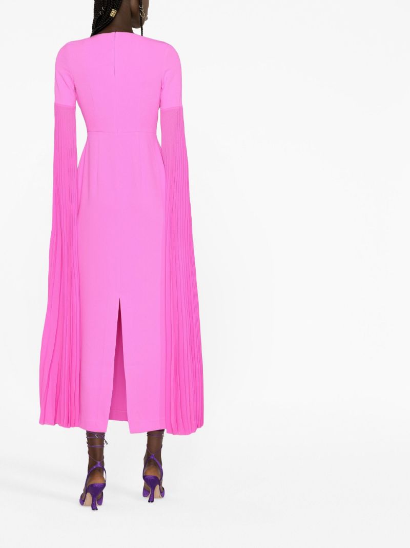 Pink Cape-effect Gown
