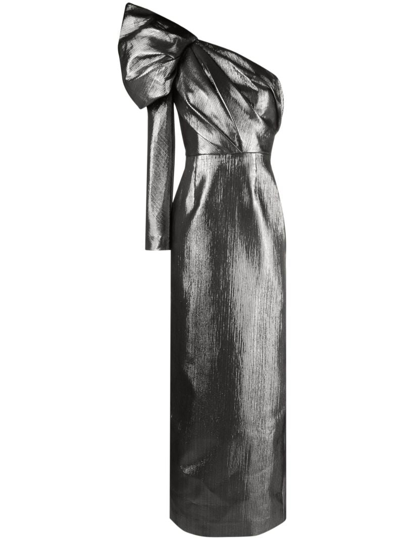 Grey One-shoulder Maxi Dress