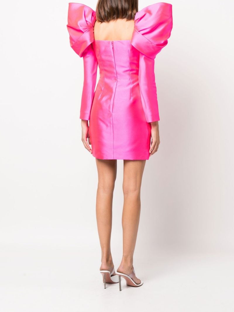 Pink Riley Gathered Mini Dress