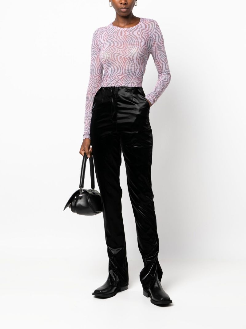 Pink Hypnosis Tartan Top