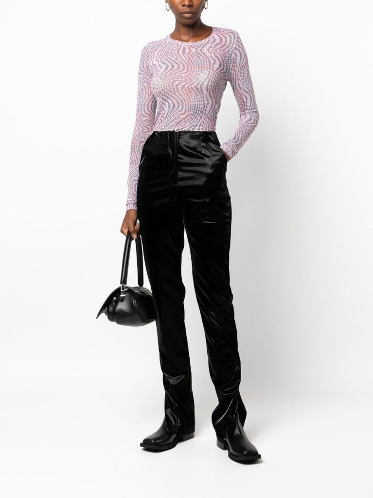 Pink Hypnosis Tartan Top