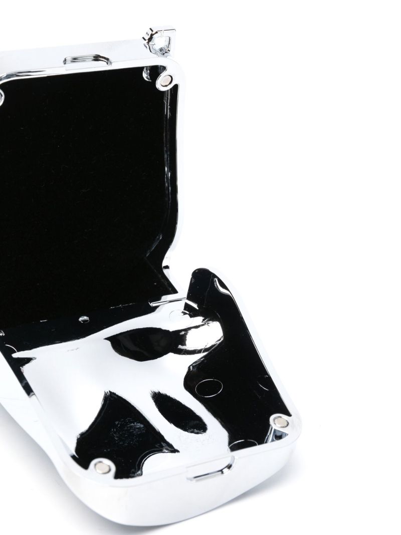 Silver-tone Chrome-splash Mini Bag