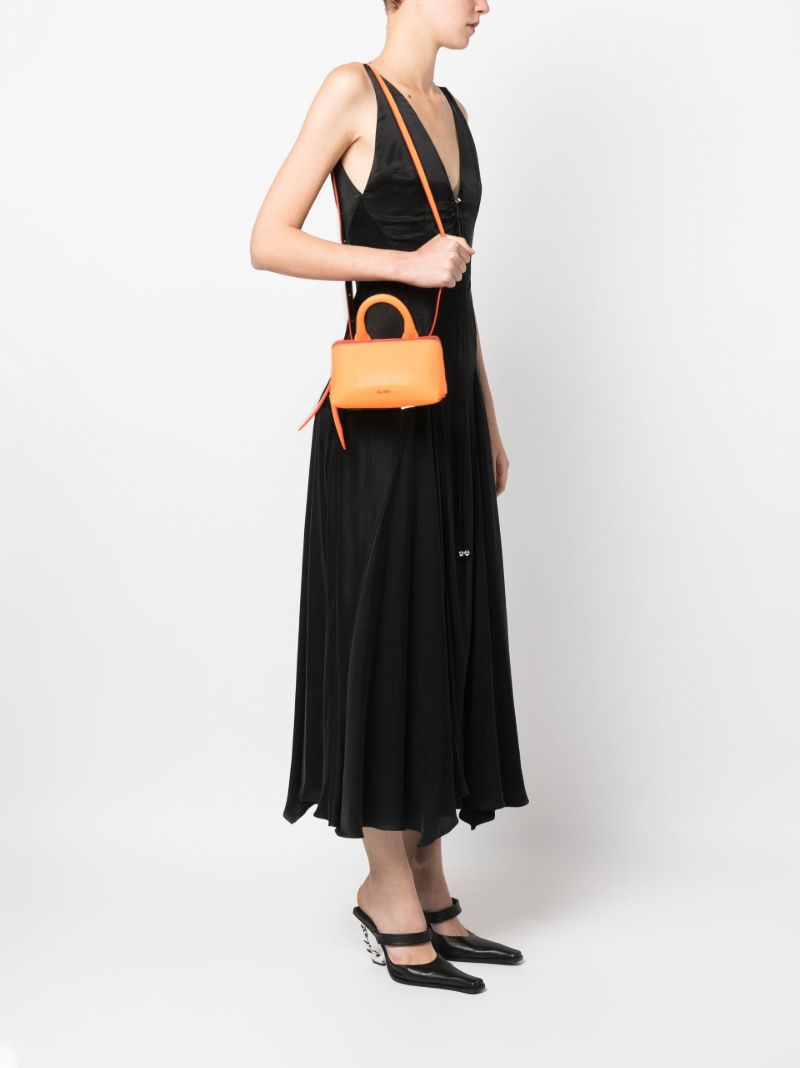 Orange Friday Mini Leather Top Handle Bag