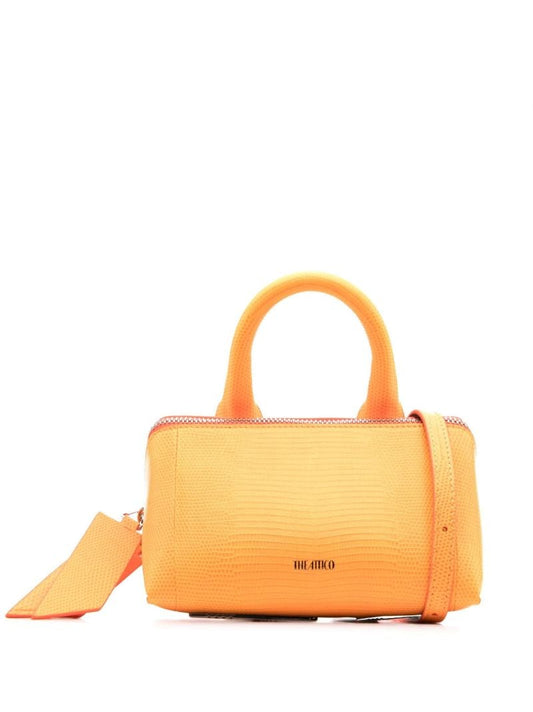 Orange Friday Mini Leather Top Handle Bag