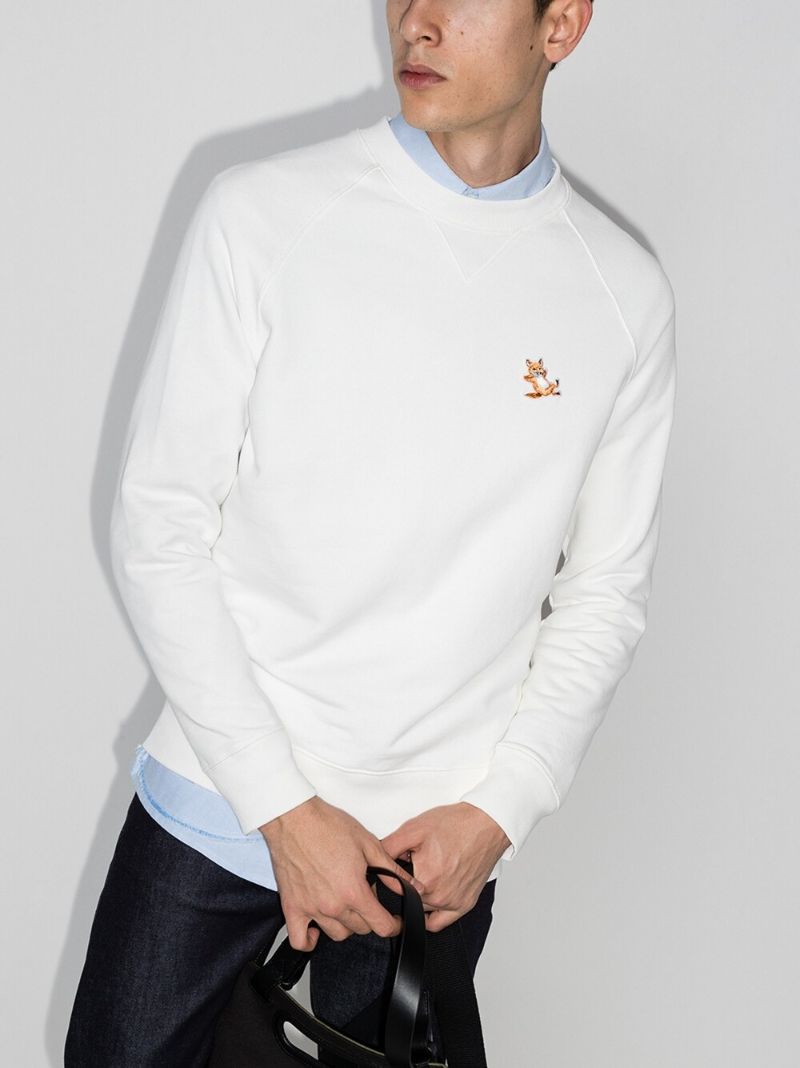 Chillax Fox Patch Sweatshirt