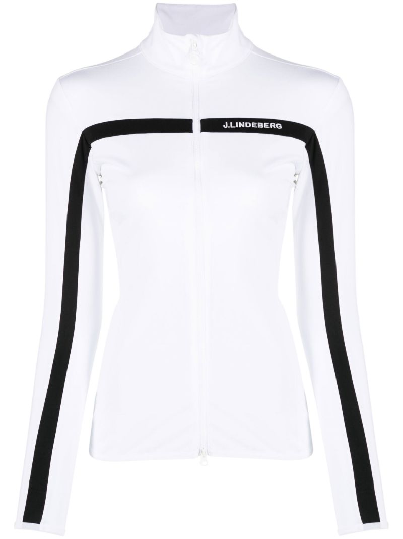 White Janice Mid Layer Golf Jacket