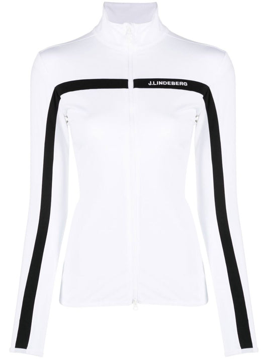 White Janice Mid Layer Golf Jacket